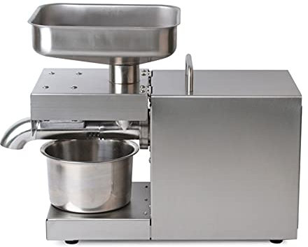 KIOPOWQ Automatische Ölpresse Maschine Edelstahl Öl Expeller Erdnussöl Pressmaschine Elektrisch Ölmühle 220V 600W Heimat Kommerziell