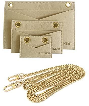 YESIKIMI 1 Set (3 Stück) Kirigami Pochette Einsatz mit Kette, Kirigami Set Organizer Umbausatz