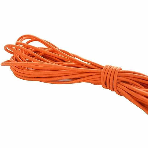 SHTGOI Cordón de goma de 45 m, rollo de cuerda de goma elástica de 2 mm de ancho para pulseras, multicolor, cordón de algodón encerado, cordón de nailon elástico para manualidades, costura, cuerda de