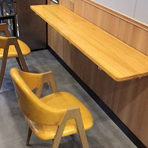 Wand-Esstisch, Küchentheke, Küchen-Esstisch, Computertisch, Holz-Klapptisch, ideal für kleine Räume, Küche, platzsparend, Arbeitszimmer, Schlafzimmer, Badezimmer, Balkon, Büro (Größe: