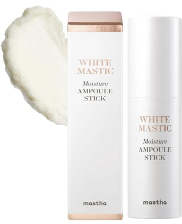 MASTINA White Mastic Wrinkle Bounce Multi Balm Stick (0.35oz), Korean Anti-Aging Face Balm with Mastic & Vegan Collagen for Fine Lines, Neck Wrinkles & Radiant Glow, On-the-Go Hydration