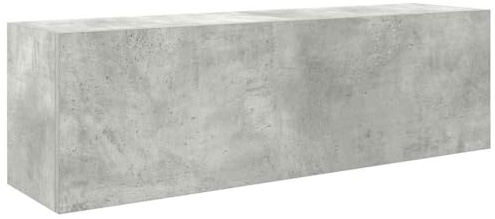 vidaXL Väggskåp för badrum betonggrå 100x25x30 cm konstruerat trä, badrum väggskåp, badrumsskåp i vägg, toalett väggskåp, badväggsskåp
