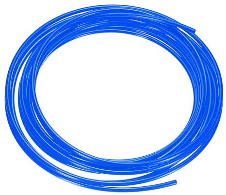 sourcing map Tuyau d'air pneumatique 8 mm de diamètre extérieur x 6 mm ID 10 mètres tubes en nylon polyamide pour compresseur d'air, transfert de fluide, bleu