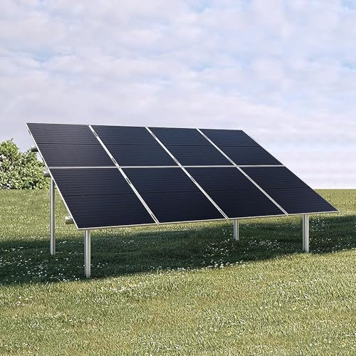 2- Reihe Photovoltaik PV Freiland Unterkonstruktion Montagesystem Freilandanlage, 6 bis 14 Solarmodule, MAGNELIS (8 Solarmodule)