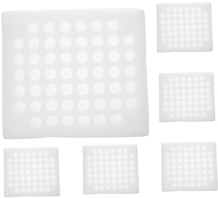 iplusmile 6pezzi Contenitore Per Uova Di Quaglia Schiuma Perlata Da Porta Uova Protettivo Per Frigorifero Per Campeggio e Picnic Design Pratico e Versatile