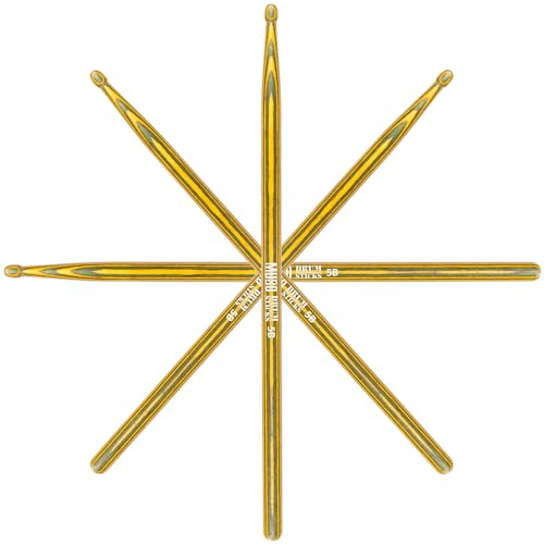 Baguettes de batterie colorées, Baguettes pour tambours, Baquetas para Bateria, Accessoires de batterie pour tambours, Baguettes 5A, 5B, 7A