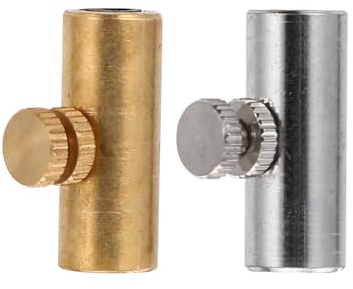 UKCOCO Verstellbarer Wolfston Dämpfer Klangunterdrücker mit Metallknopf 2 Stück aus Kupfer Instrumentenzubehör für Cello für Musiker