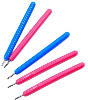 OATIPHO Penne per Quilling Strumento per Fai-da-Te Set 5 Pezzi in Acciaio Inossidabile e Plastica Elevata Resistenza, per Creazioni di Carta Quilling