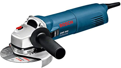 Bosch Professional GWS 1000 - Amoladora angular (1000 W, 11000 rpm, Ø Disco 125 mm, Protección contra rearranque, en caja)