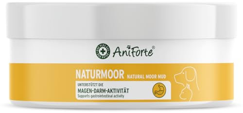 AniForte Heilmoor für Katzen & Hunde 300g – Verbessert die Kotbeschaffenheit, Verdauung, Immunsystem, Magen-Darm-Aktivität, Appetit Anregung – Naturmoor Heilerde für Hunde & Katzen
