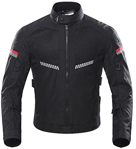 Motorradjacke Motocross Schutzpanzer Netzstoff Wasserdicht Mountainbike Radfahren Reflektierend Sommer Reiten