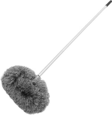 Homoyoyo Cepillo Multifunción Para Eliminar Polvo Limpiador De Persianas y Ventilador De Techo Con Mango Extensible Para Techos Quita Telarañas y Suciedad Lavable y Reutilizable
