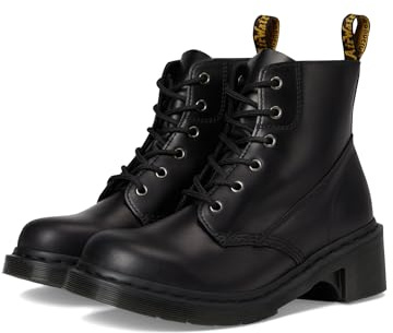 Dr. Martens Women's Alderstone Lace-Up Heeled Boot, Black Orleans, 6UK, 8 US Women