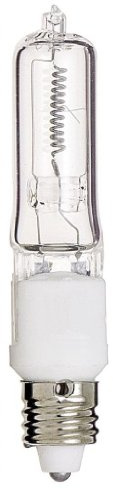 Satco S3157 120V 75-Watt T4 E11 Base Light Bulb, Clear (12 Pack)