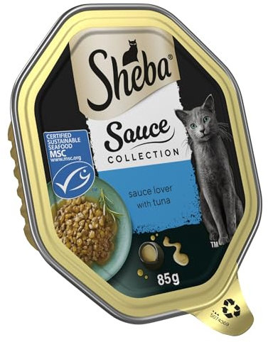 SHEBA Sauce Lover Cat Tray with Tuna 85 g