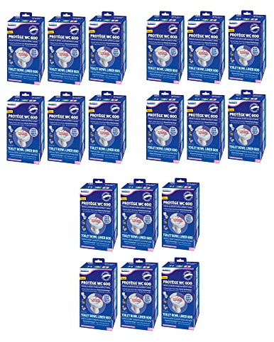 Dr. Helewa Carebag WC Toiletten Hilfe Cleanis Wegwerf Toilette Urlaub Outdoor Camping Caravan Wohnmobil Boot Bus Toilettenstuhl Eimer Medizinische Pflege Behinderung (18 Set=360Stk)