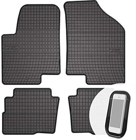 moto-MOLTICO Gummimatten Auto, 4-teiliges Set, Allwetter Gummi Fußmatten, Antirutsch & Wasserfest Autoteppiche - passend für Kia Soul 2009-2013