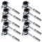 KNM TRADE Set 10x Collari Semplici per Tubi + 10x Tasselli + 10x Viti a Legno – Kit di Fissaggio Tubo Facile | Per Installazioni Idrauliche e Riscaldamento – 1/2 20-25mm