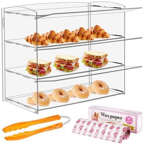 YMJOINMX Kaci060 Acryl-Vitrine – Einzelhandels-Acryl-Vitrine – transparente, rechteckige Tischhalterung