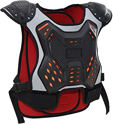 Motocross ATV Pettorina Giubbotto Protettivo Moto Dirt Bike Equipaggiamento Protettivo per Adulti Nero Rosso Giubbotto Protettivo Moto Armatura (Color : Black Red, Size : M)