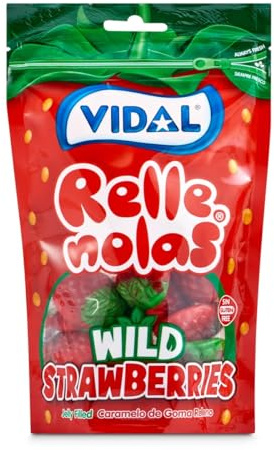 Vidal Golosinas Fresas Rellenas, 180g