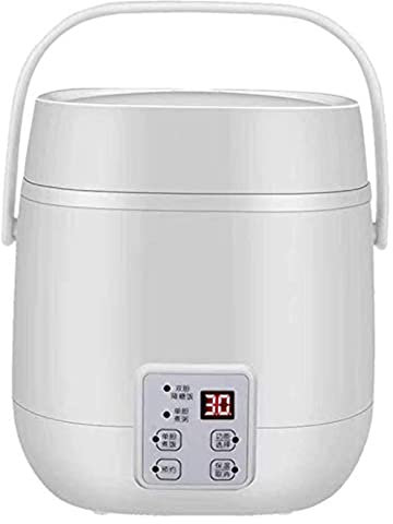 Cuiseur à Riz, Mini cuiseur à Riz, cuiseur à Vapeur, Petite Faim de Riz, Faible teneur en Sucre, mijoteuse, multicuiseur numérique 2 L, Pot intérieur en Acier Inoxydable, minuterie