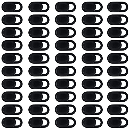 Bestgle Webcam Abdeckung Cover Kamera Laptop 50 Stück Ultra Dünne 0.7mm Für Laptop Smartphones Tablets Computer Webcam Schutz Schwarz