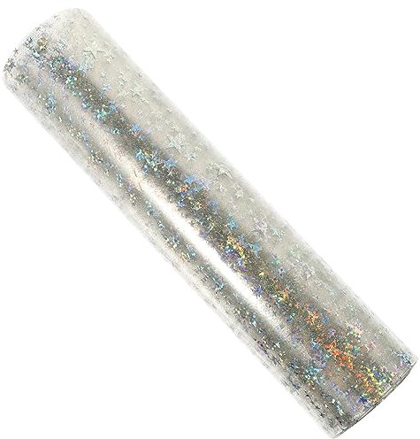 Glänzende Stern PVC Folie 20cm X 120cm, 1 Rolle