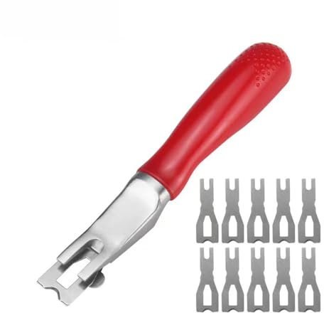 Skiving Knife Vinyl Flooring Welding Cutting Blades Tool Floor Carpet Trimming Skiving Tool Stainless Steel Welding Skiving Kit for the trimming of Vinyl Floor Weld
