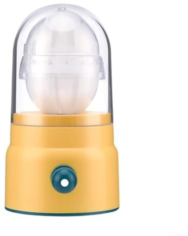 PETSTIBLE Egg Scrambler Shaker,Golden Egg Homogenizer Mixer Albumen Manual Puller Beater Spinner For Boiled(Yellow)