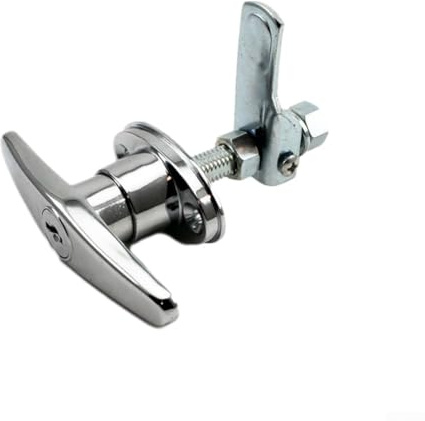 ARMYJY Kit di bloccaggio con maniglia a T, hardware per porta del garage con kit di montaggio chiavi per camper, camion, garage