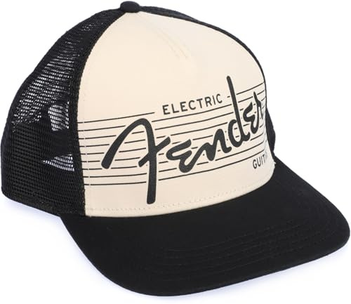 Fender Cappello per chitarra elettrica, nero/crema