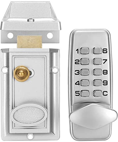 Lybunair Serrure à Code, Serrure à Combinaison Mécanique, Serrure de Porte à Code Mécanique, étanche par mot de Passe Verrous Codés Entrée de Sécurité de Porte pour Bureaux