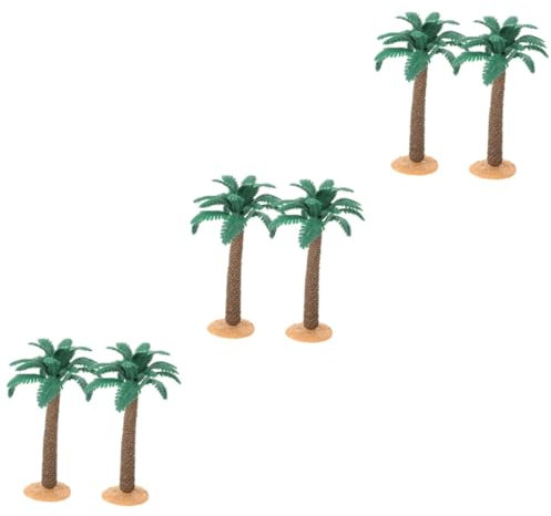 Alipis 6 STK Modellbäume trainieren Miniatur-Landschaftsbaummodell Palmenmodelle zum Selbermachen DIY-Palmen Artificial Tree kunstpflanze Plastikpalme Landschaft DIY bäume PVC Green