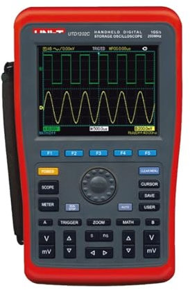 DUOCAI UTD1202C Handheld Digital Storage Oscilloscope 200MHz 2 Channels 1GS/s Voltage Current Resistance Capacitance Multimeter