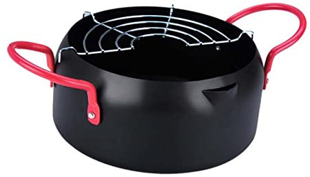 UTHCLO Friteuse Japonaise Avec Filtre Capacité Pour Tempura Et Ailes De Poulet Compatible Avec Plaques à Induction Et Cuisinières à Poêle à Friture Pour Cuisine Maison