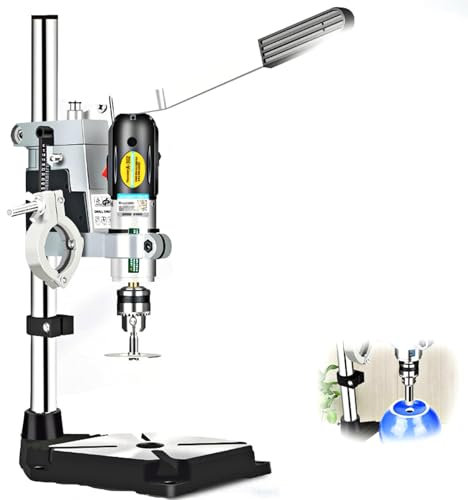 Wsexyy Macchina da Taglio della Bottiglia di Vetro Elettrico, Taglierina per Bottiglia di Vetro, Testa di Serraggio Principale 25~42 Mm, Testa di Serraggio di Misurazione 37~45 Mm, Viaggio 0-60 Mm