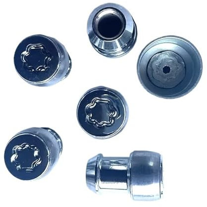 BASPHHH écrou Jante Compatible avec Jeep pour Wrangler 82211405AA Kit d'écrous de Roue antivol 82211405AA