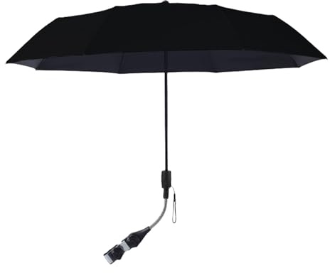 Sombra universal – Sombrilla plegable para cochecito de bebé, cubierta de protección solar ligera | Paraguas de cochecito de viaje para exteriores, paraguas ajustable s