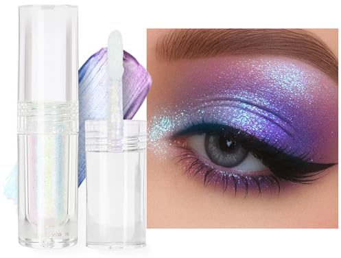 Jutqut Flüssiger Chamäleon Lidschatten, Lila Metallic EyeShadow, #03