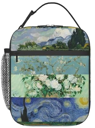 TFDGDGH Lunch Boxes Vincent Classic Oil Painting Merch Food Box Fashion Thermal Cooler Bento Box for Outdoor