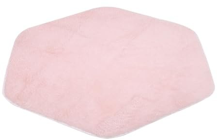 LABRIMP Alfombra Infantil Habitacion Hexagonal de Felpa, Suave y Decorativa para Ñiño y Niñas, Adecuado para Jugar Suelo y Crear un Espacio Cálido