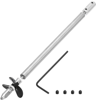 QUARKZMAN Albero Di Trasmissione Con Elica E Giunto Di Accoppiamento Per Kit Di Assemblaggio Accoppiatore Per Barche RC Albero L200mm Manicotto L25mm Elica D36mm A Tre Pale Adatto Da 4 mm