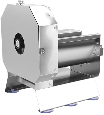 Depisuta Affettatrice Elettrica Professionale per Verdure, Spessore Regolabile da 0 a 12 Mm, in Acciaio Inossidabile, e Affettatrice Manuale Professionale per frutta. (Spina europea 100-240V)