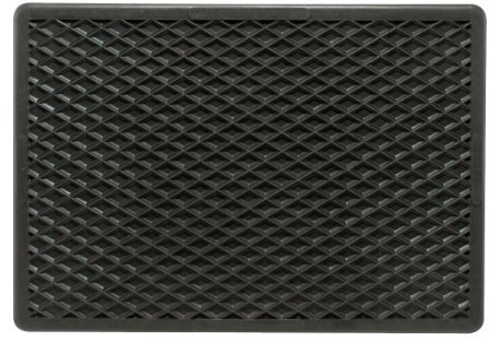 APA 23029 Automatte Fußmatte, Wabenmuster, mit Antirutsch-Noppen, universal, Gummi, 43x30 cm, schwarz