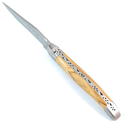 LAGUIOLE en Aubrac Taschenmesser Olivenholz 12C27 Stahl