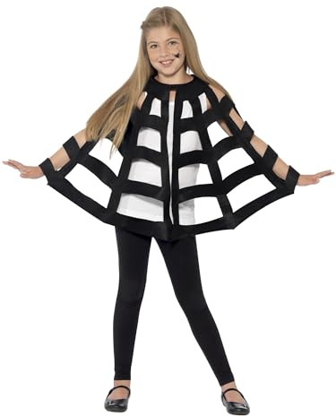 Smiffys Umhang Spinne, Schwarz