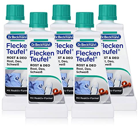 5x Dr. Beckmann Fleckenteufel Rost & Deo 50 ml - Mit Reduktiv-Formel