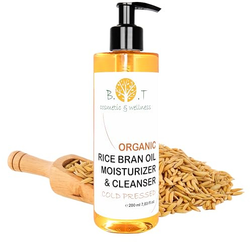 B.O.T Cosmetic & Wellness - Huile Démaquillante Végétale 3en1 | Nettoyante, Hydratante, Anti-âge | Soin Visage & Cheveux | Prévention Vergetures | Après-Épilation, Rouge, 200 ml