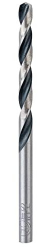 Bosch Accessories 2608577218 HSS PointTeQ (5 x 52 x 86 mm) - Set da 10 Pezzi di Punte Elicoidali per Trapano per Metallo, Acciaio, Fusione o Plastica, Grigio (Argento), Ø 5 mm